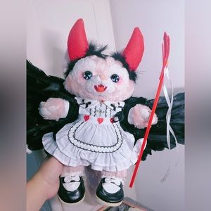 Linabell S plush with Skeletons and Gothic Style handmade costume
